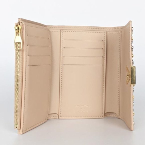 Louis Vuitton Peach Capucines Studded Wallet - Picture 3 of 6